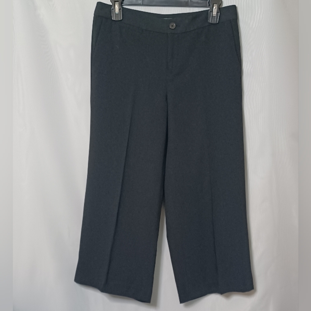 LAUREN RALPH LAUREN Petite Women's Black Wide Leg Crop Pants. 6P - Picture 5 of 10